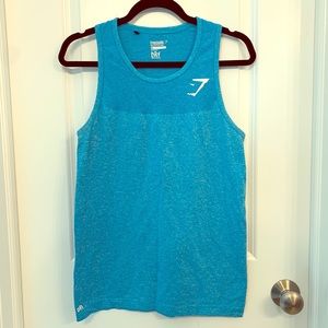 Gym shark, men’s tank top, size medium, blue